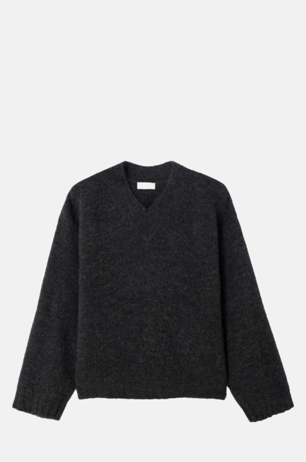 Zebrio East Charcoal Melange Knit Sweater