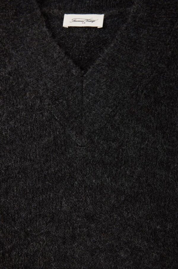Zebrio East Charcoal Melange Knit Sweater - Image 2
