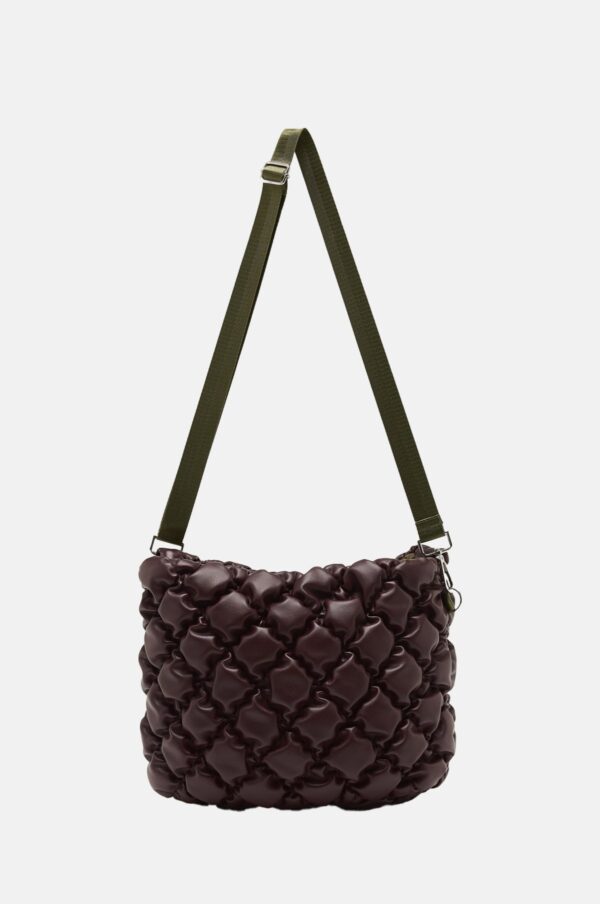 Zebrio Wine Red Helmin Shoulder Bag - Image 2